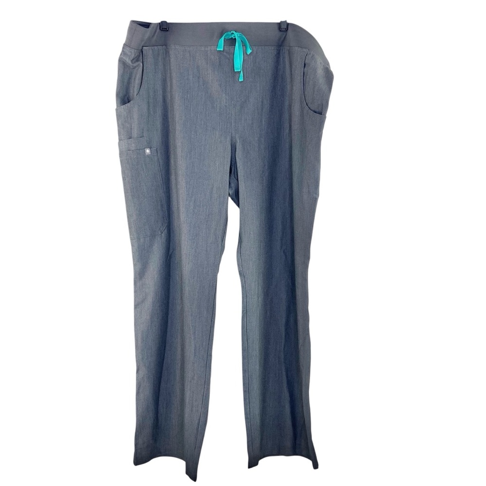 NWT Figs Kade Cargo Pants in Grey - Picture 2 of 4